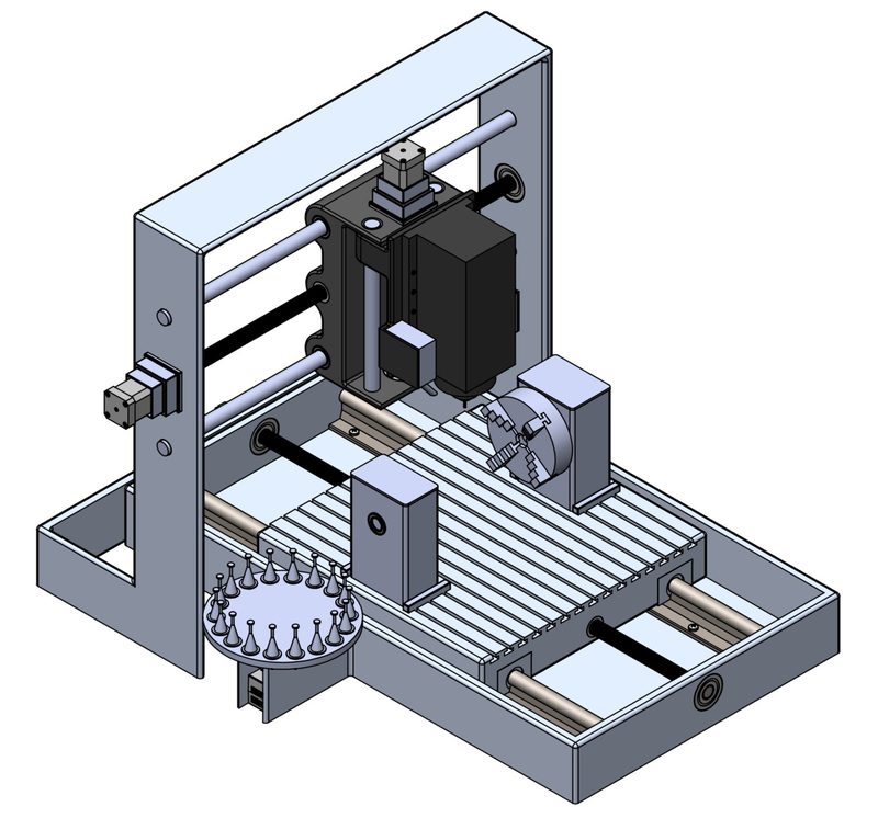 CNC milling machine CAD