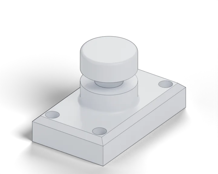 Input mesh: stepped boss